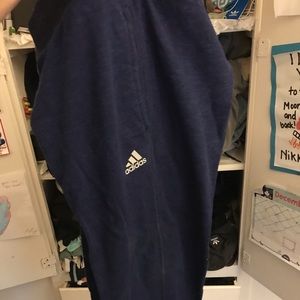 Adidas cross up 3/4 pants size large navy blue